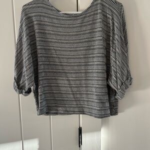 Black and White Women's Top